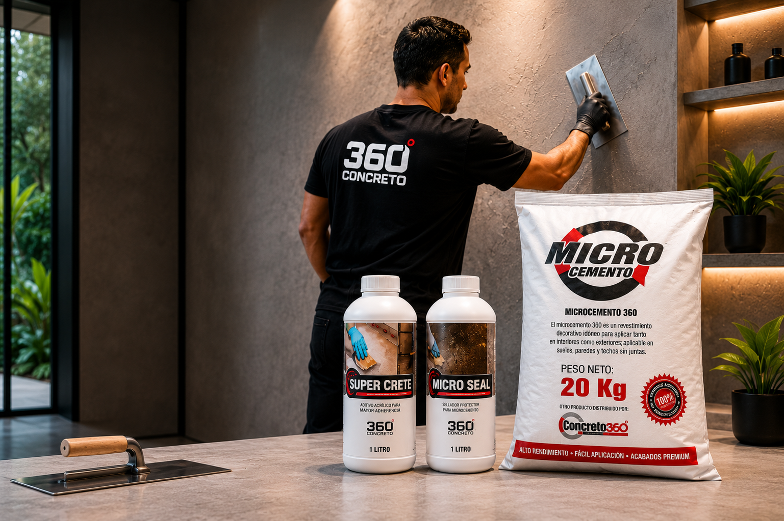 Aplicador de Microcemento 360